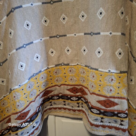 Anthropologie Freeway Open Front Draped Aztec/Bohemian Cardigan, Size S, #3035 - Picture 6 of 6